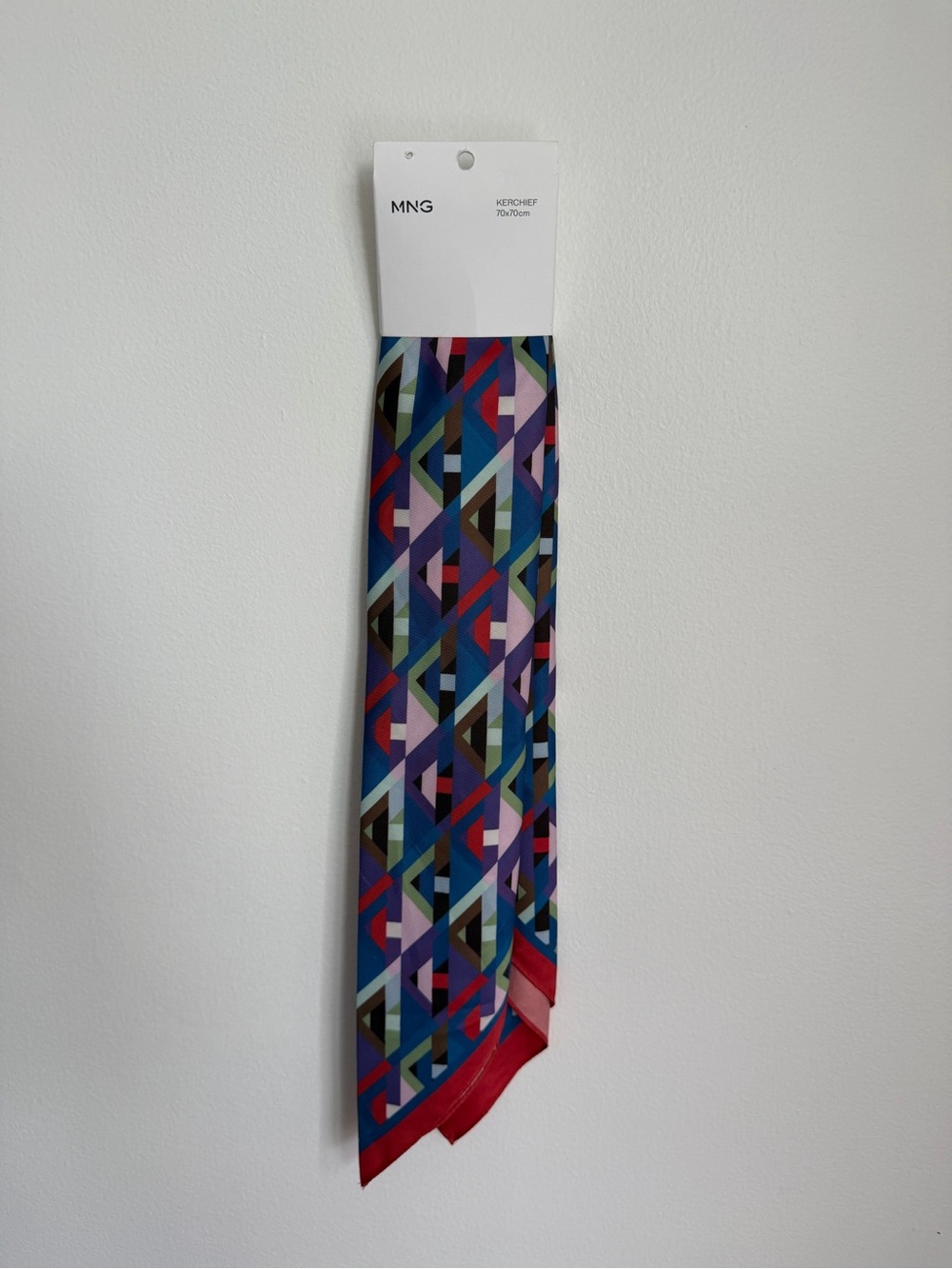 Mango Geometric Print women Neck Scarf — Multicolor